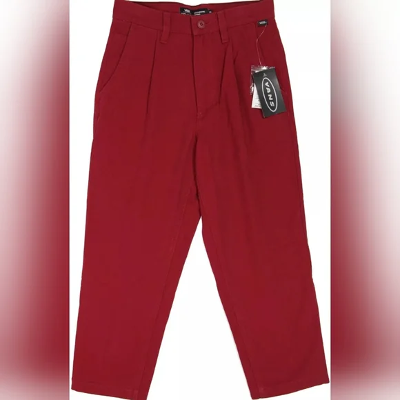 Vans Authentic Knost La Curren Chino Loose Fit Women Red Cotton New 042026 - Picture 6 of 11